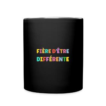 Fière d'etre autiste - Mug uni - noir - Devant