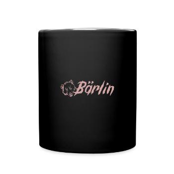 Berlin mit Bär...Bärlin - Tasse einfarbig - Schwarz - Vorne
