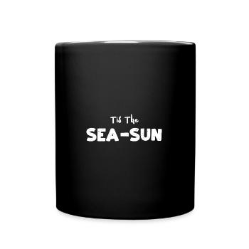Tis The Sea-Sun - Christmas - Full Colour Mug - black - Front