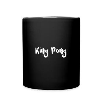 King Pong - Ping Pong - Tasse einfarbig - Schwarz - Vorne