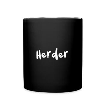 Herder - Kindergarten - Tasse einfarbig - Schwarz - Vorne