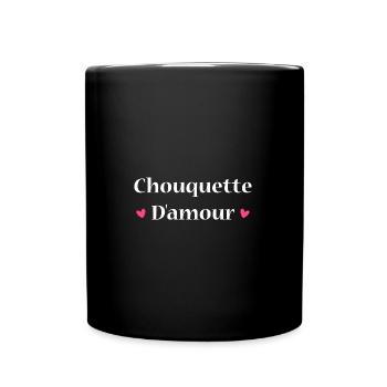 chouquette d'amour - Mug uni - noir - Devant