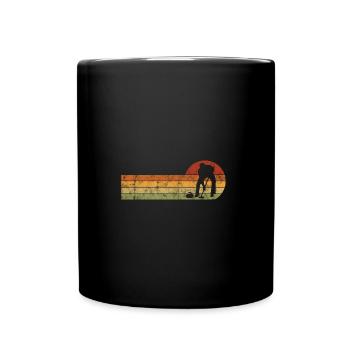 Curling sur glace Curling Retro Cadeau - Mug uni - noir - Devant