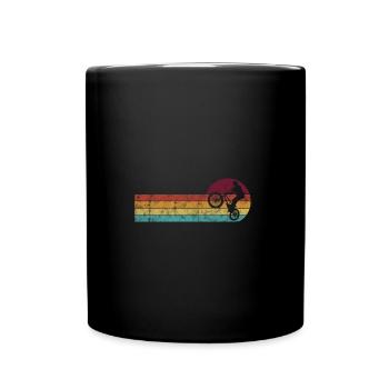 BMX Bike Bike Retro Gift Bicycle Motocross - Full Colour Mug - black - Front