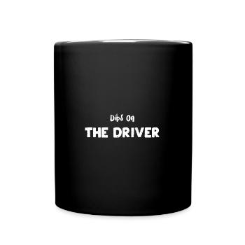 Dibs On The Driver - Racing - Full Colour Mug - black - Front