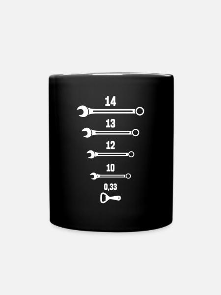 Mechaniker Automechaniker Bastler Werkstatt - Tasse einfarbig - Schwarz
