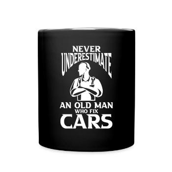 Mécanicien Voiture Tournevis Mécatronique Technicien Voiture - Mug uni - noir - Devant