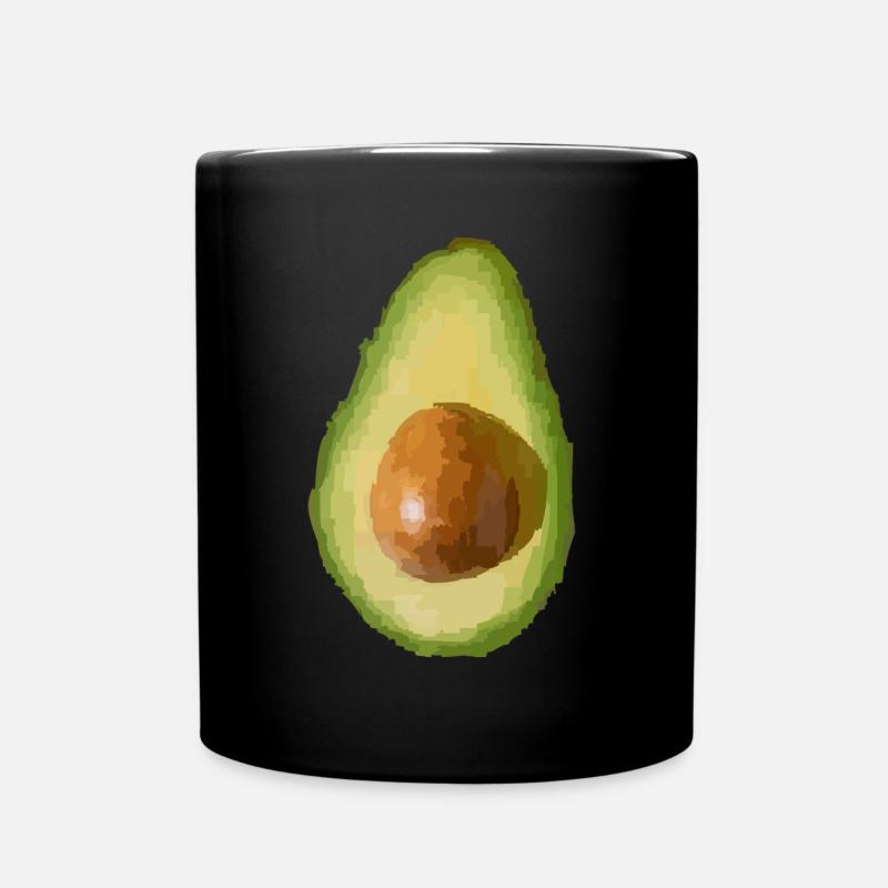 Avocado - Tasse einfarbig - Schwarz