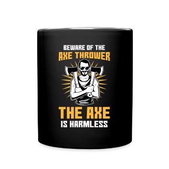 Axe ThrowIng Axe Double Axe Thrower - Full Colour Mug - black - Front