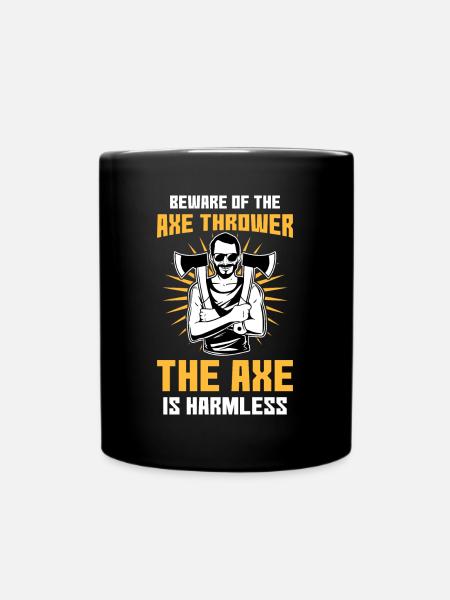 Lancer de hache Double Lance-hache - Mug uni - noir