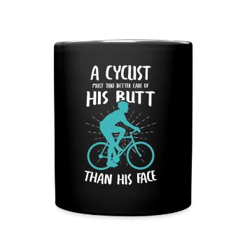 Cyclists Cyclists Sports Leisure Bicycle - Full Colour Mug - black - Front