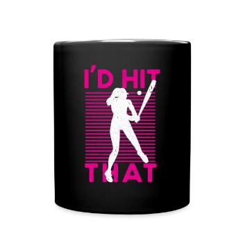 Baseball Baseball Bat Baseball Player - Full Colour Mug - black - Front