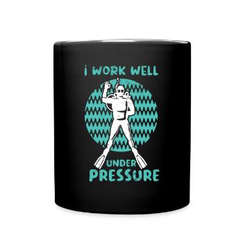 Nageurs Natation 50 mètres piste Brasse - Mug uni - noir - Devant
