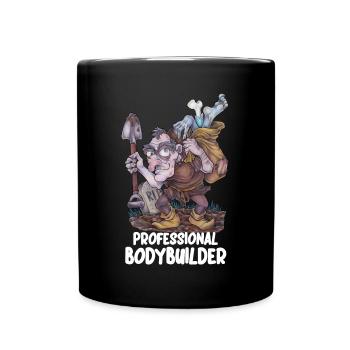 Professional Bodybuilder - lustiger Igor Wortwitz - Tasse einfarbig - Schwarz - Vorne