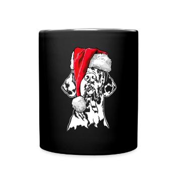 Père Noël Grand Dague Chiens de Noël Wilsigns - Mug uni - noir - Devant