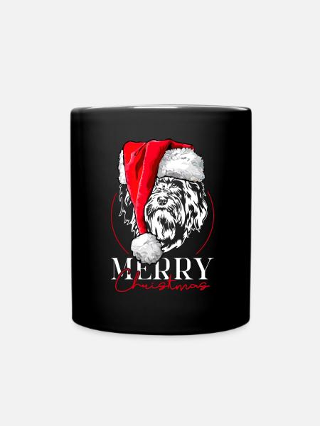 Père Noël bichon havanais joyeux Noël chiens Wilsigns - Mug uni - noir