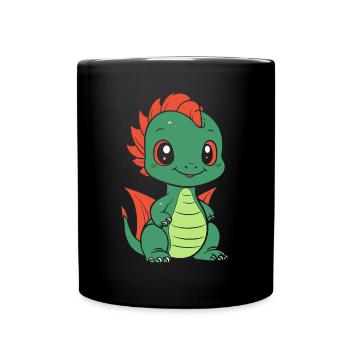 Baby Dragon - Full Colour Mug - black - Front