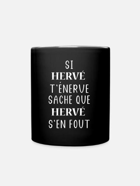 hervé - Mug uni - noir