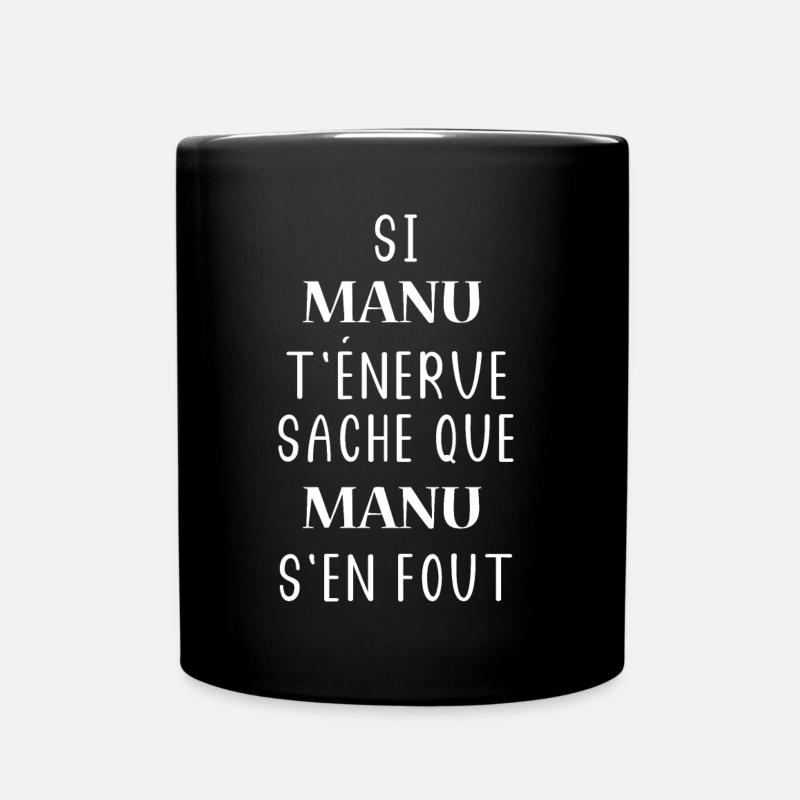 Manu - Mug uni - noir