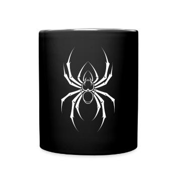 araignée - Mug uni - noir - Devant