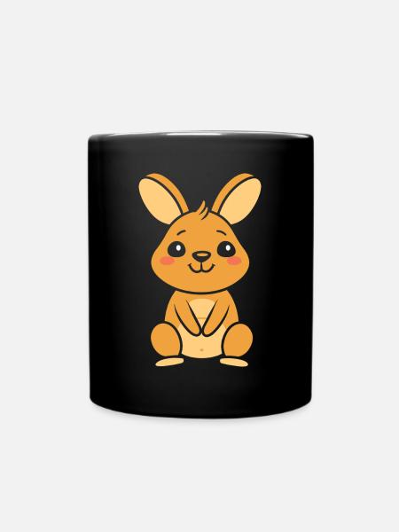 Wallaby - Tasse einfarbig - Schwarz