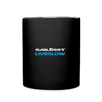 Sail Fast Liveslow blanc - Mug uni - noir - Devant