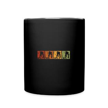 Ice Curling Curler Curling Retro Gift - Full Colour Mug - black - Front