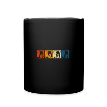 Ice Curling Curler Curling Retro Gift - Full Colour Mug - black - Front