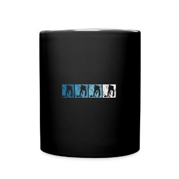 Curling sur glace Curling Retro Cadeau - Mug uni - noir - Devant