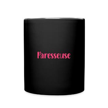 Paresseuse - Mug uni - noir - Devant