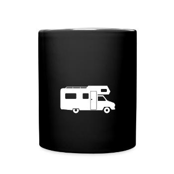 Alcove Camping-car Nature Camping Camping Vacances - Mug uni - noir - Devant
