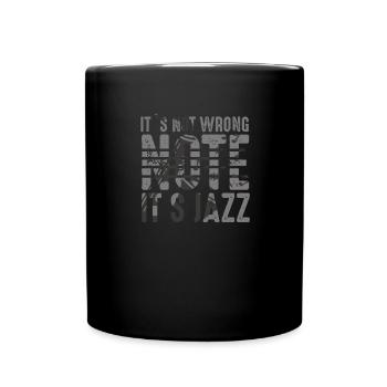 Musique Jazz Bass - Mug uni - noir - Devant
