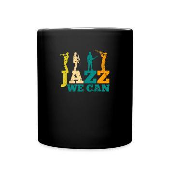 Musique Jazz Bass - Mug uni - noir - Devant