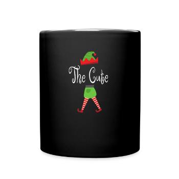 Elf Leprechaun Christmas Gift Group Costume Elf - Full Colour Mug - black - Front