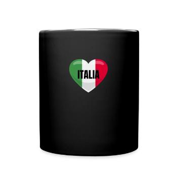 Italia - Tasse einfarbig - Schwarz - Vorne