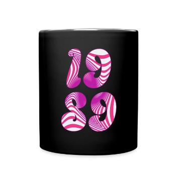 1989 - Minimalist design for the birthday - Full Colour Mug - black - Front