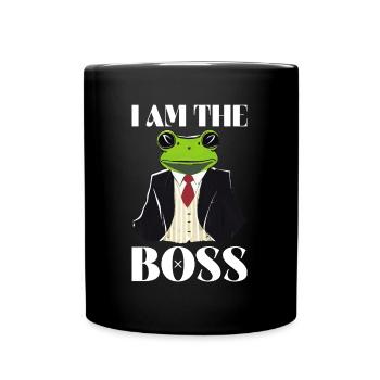 Je suis le patron - Drôle de travail et de conception de chef - Mug uni - noir - Devant