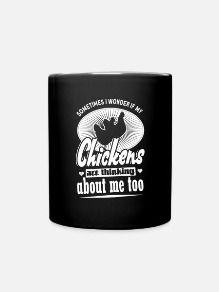 Cadeaux de poulet pour les amateurs de poulet poulet drôle - Mug uni - noir