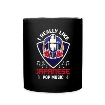Design de musique japonaise, pour les amateurs de K-pop - Mug uni - noir - Devant