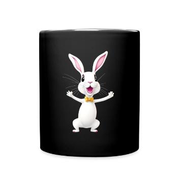 Funny Easter Bunny - Full Colour Mug - black - Front