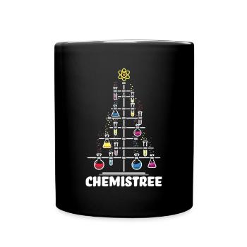 OH Chemistree Weihnachten Chemie Geschenk - Tasse einfarbig - Schwarz - Vorne
