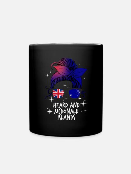 Heard und McDonaldinseln - Tasse einfarbig - Schwarz