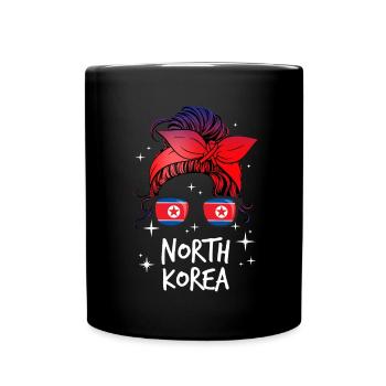 North Korea - Full Colour Mug - black - Front