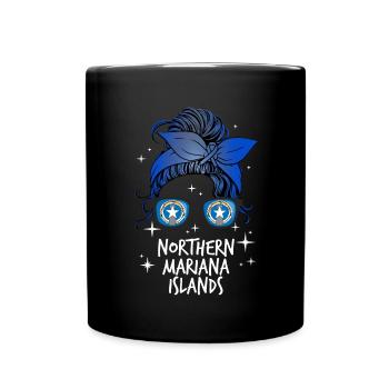 Mariannes du Nord (Îles) - Mug uni - noir - Devant