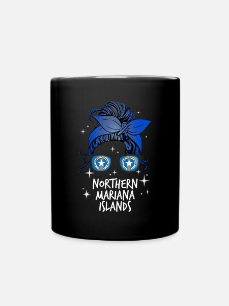 Northern Mariana Islands - Full Colour Mug - black