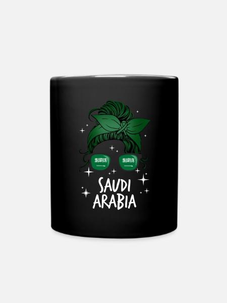 Saudi-Arabien - Tasse einfarbig - Schwarz