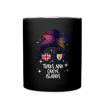 Turks et Caicos (Îles) - Mug uni - noir - Devant
