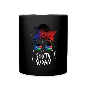 South Sudan - Full Colour Mug - black - Front