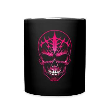 Pink Skull - Tasse einfarbig - Schwarz - Vorne
