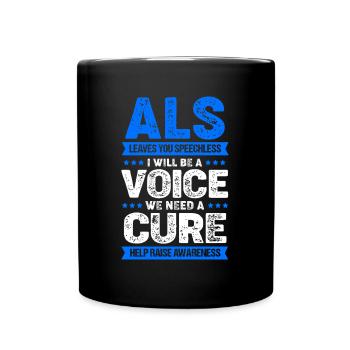 ALS Nervenkrankheit - Tasse einfarbig - Schwarz - Vorne